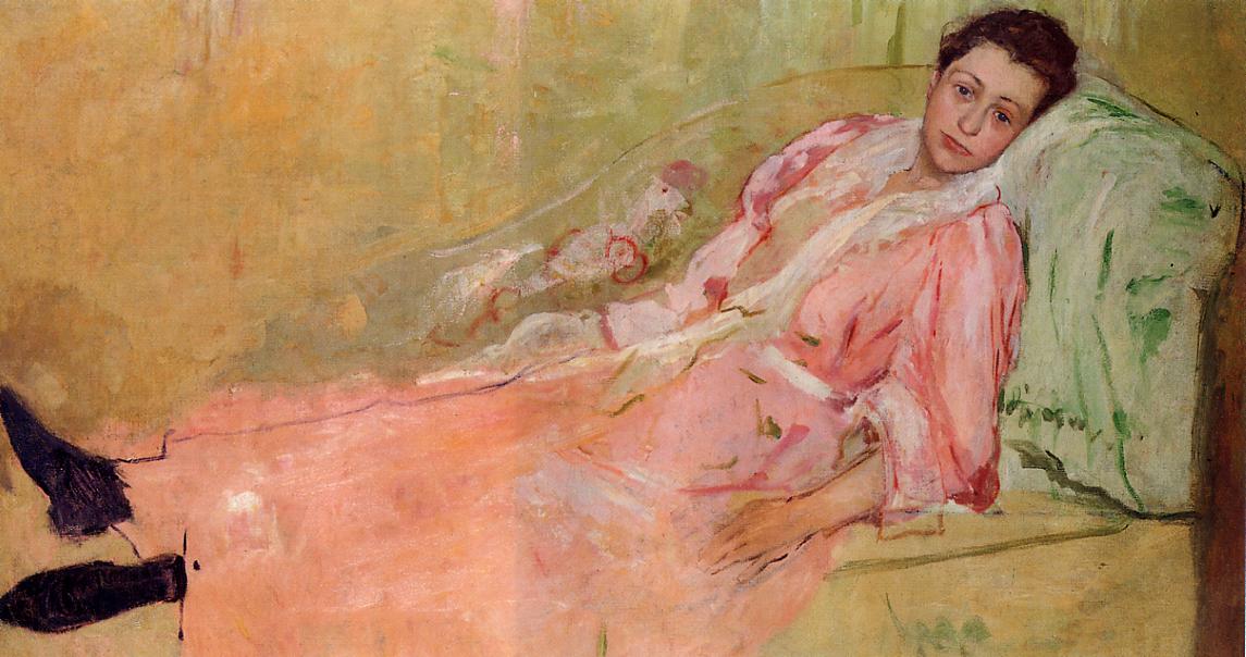 Lydia Reading on a Divan - Mary Cassatt Painting on Canvas